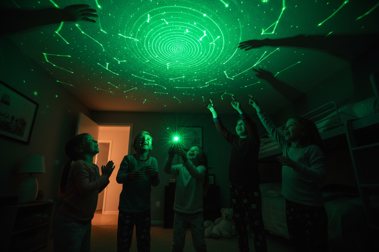 High-Power Green Laser Pointer Pen โ Long Range Presentation Light