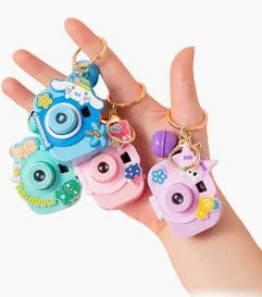 Mini Toy Projection Camera Keychains – 6 Piece Cartoon Set