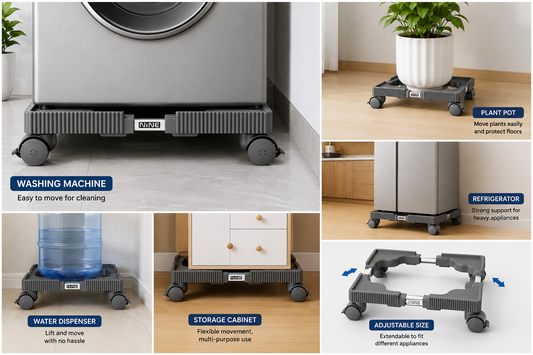 Heavy-Duty Adjustable Stand for Washing Machines &amp; Refrigerators