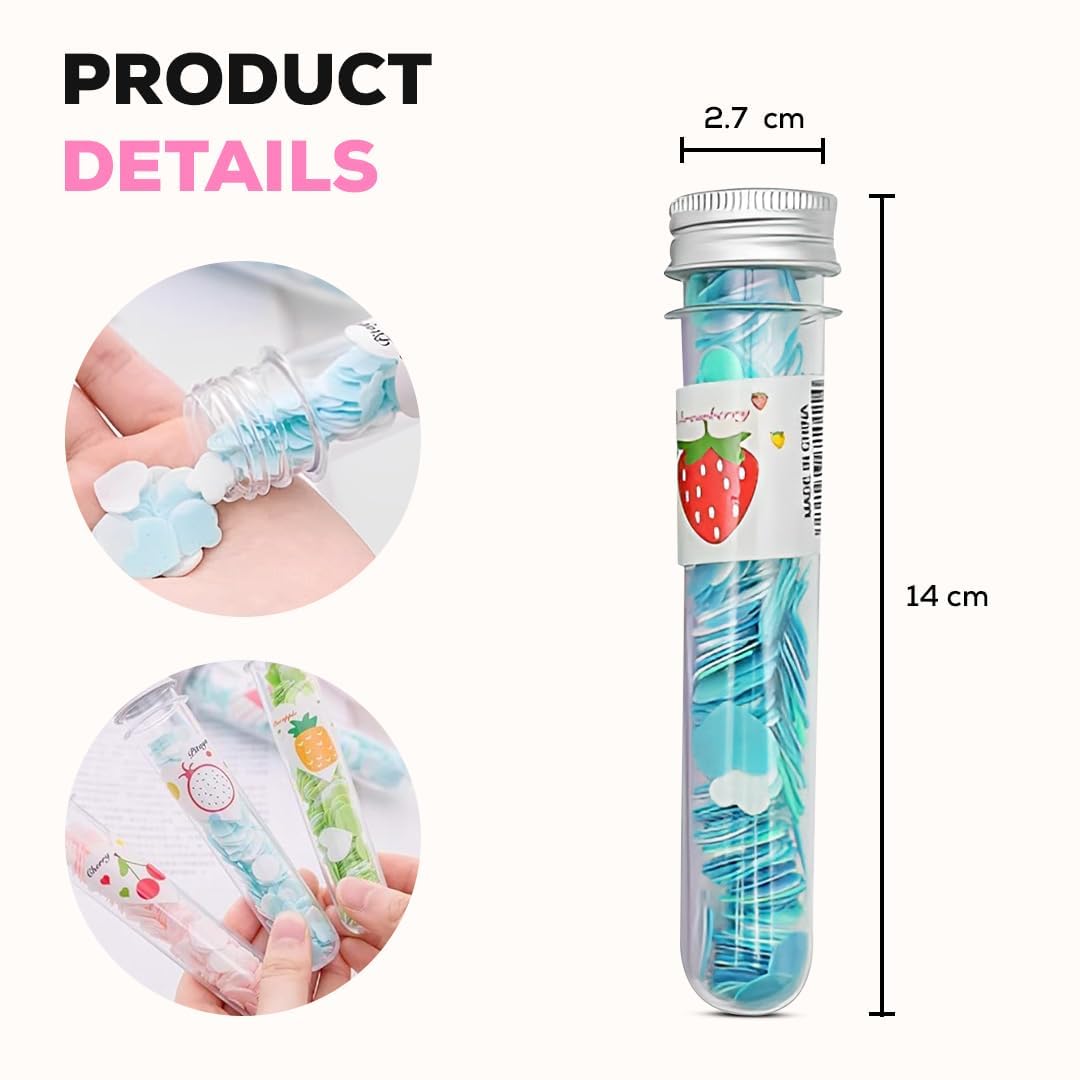 Fruity Confetti Soap Tubes (3-Pack) | Portable Travel Soap Flakes | Mini Dissolving Hand Wash for Kids, Travel, & Camping