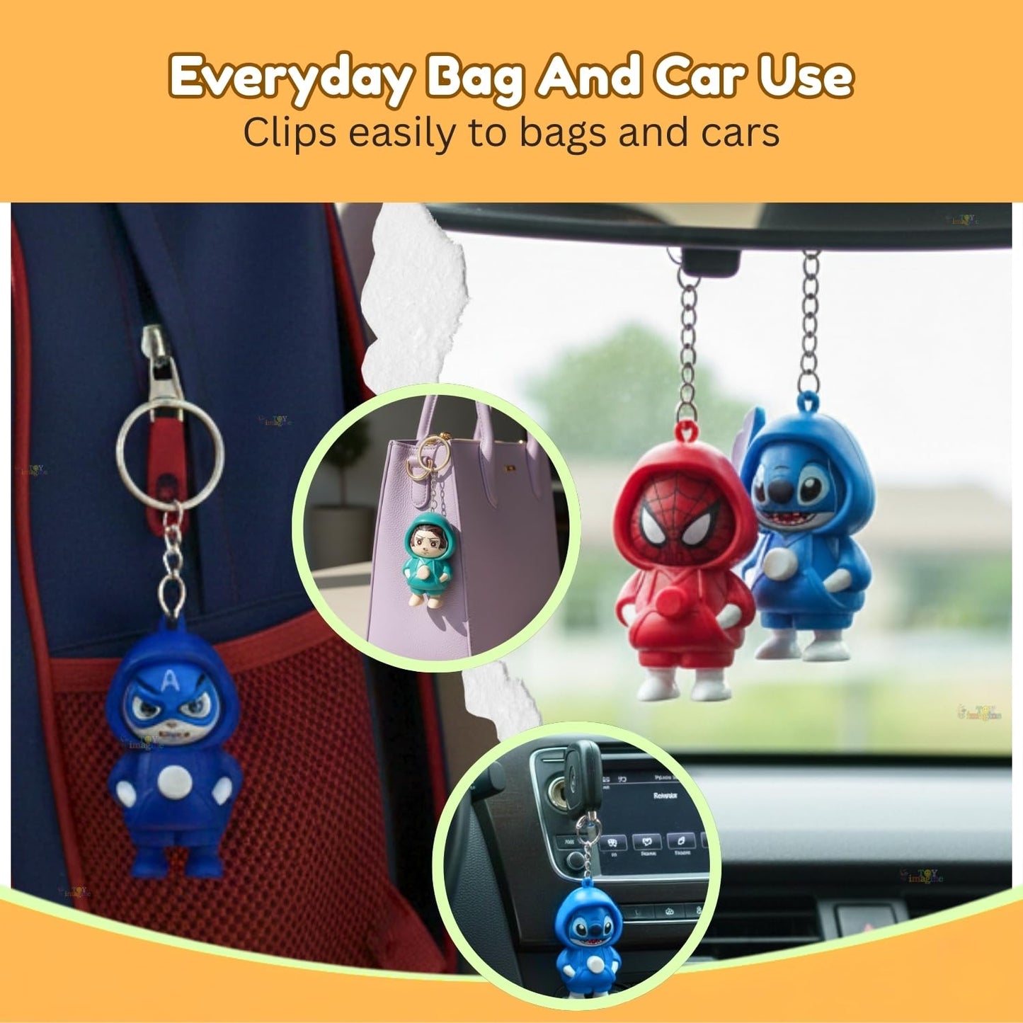 The Magic Expression Face-Changing Toy Keychain (pack of 3)