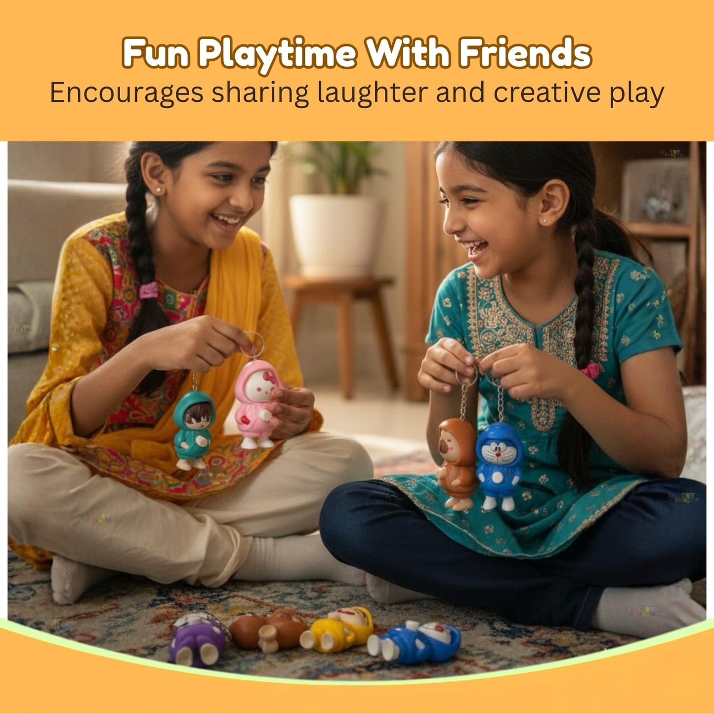 The Magic Expression Face-Changing Toy Keychain (pack of 3)