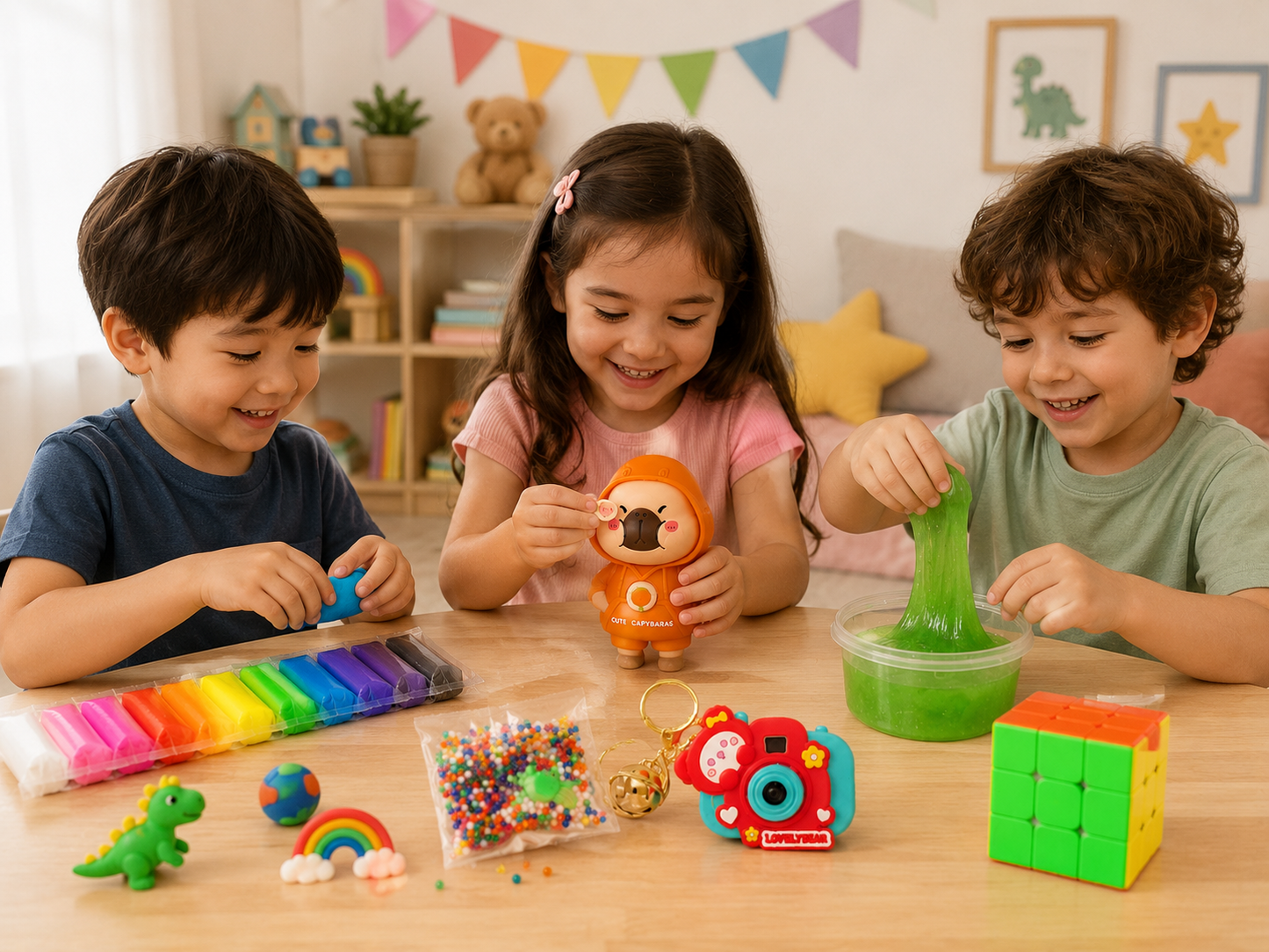 Ultimate 6-Piece Children's Sensory & Fidget Toy Gift Set – Creative Arts, Crafts, and Puzzle Variety Bundle for Kids