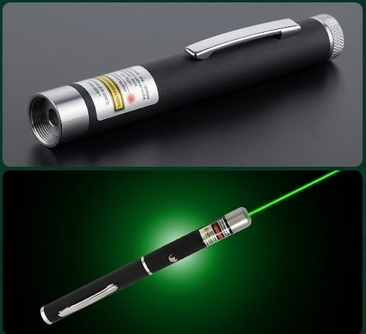 High-Power Green Laser Pointer Pen – Long Range Presentation Light